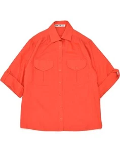 MARIO ROSELLA Womens Shirt Blouse IT 38 XS Red Polyester CV02 - Picture 1 of 4
