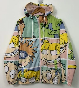 Members Only Nickelodeon Rugrats Windbreaker Jacket Multicolor Unisex Size S NEW - Picture 1 of 9