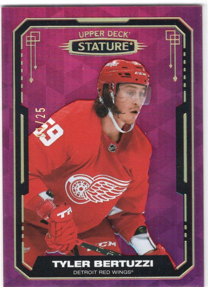 Tyler Bertuzzi 2021-22 UD Stature Red Variation #/25 #93 - Image 1 of 1