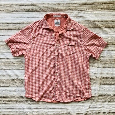 CAMISA TOMMY BAHAMA JEANS ISLAND ARTESANAL HOMBRE SS ALGODÓN TALLA XL Melocotón Foto 1 de 4