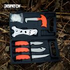Ensemble de 6 couteaux de chasse, couteau à lame fixe kit de dressing champ de chasse, équipement de camping