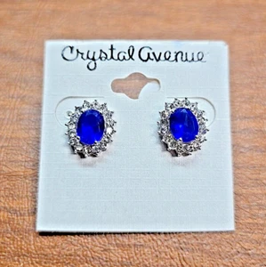 Crystal Avenue Performance Ohrring Swarovski klar 12 mm durchbohrt.  Kostenloser Versand - Bild 1 von 2