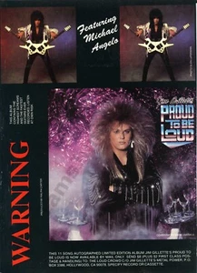 Album Jim Gillette Nitro 1988 Promo Orgoglioso STAMPA AD Idea Regalo Unica (2163) - Foto 1 di 1