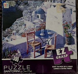 2014 Milton Bradley 300 Piece EZ Grasp Jigsaw Puzzle = Santorini, Greece - Picture 1 of 1