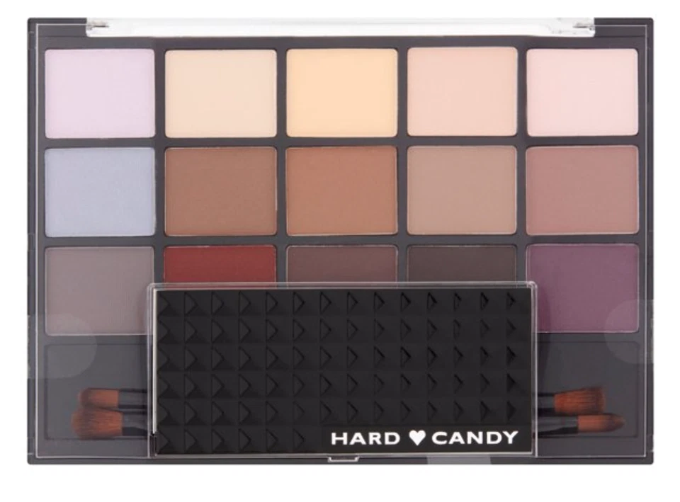 Paleta de sombras de ojos Hard Candy Look Pro ~15 tonos mate con pinceles #1256 Foto 1 de 1