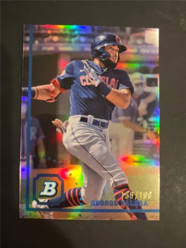 2022 Bowman Heritage Chrome Refractor #BHPC-96 George Valera Guardians 196/199 - Image 1 of 1