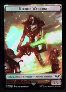Guerrero Necron / Insecto 014/023 Token Surge Foil Warhammer 40k Magic The Gathering Casi Nuevo - Imagen 1 de 2