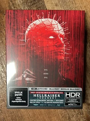 Hellraiser: Judgment + Steelbook w. Slipcover V3 (4K UHD + Blu-raym Region Free) Foto 1 de 4