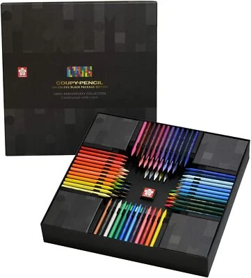 NEW SAKURA COUPY PENCIL 100 Color Black Package Edition FY100A 100th anniversary - Image 1 of 4