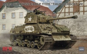 RYEFIELD MODELO RFM RM-5092 1/35 M4A3 76W HVSS Tipo Temprano 'Thunderbolt VII' - Imagen 1 de 4