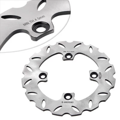 For Kawasaki Ninja ZX6R 600 636 98-15 Z1000 2003-06 Rear Brake Disc Rotor Silver - Imagem 1 de 4