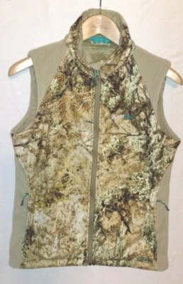 Cabela's Outfit Su Talla Pequeña Zonz Western Cremallera Completa Forrado Chaleco Camuflado Foto 1 de 4
