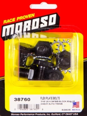 Moroso 38760 Flexplate Bolts 7/16"- 20 RH .680"  Chevy Big Sm Block V8 4.3L V6 — 第 1/4 张图片