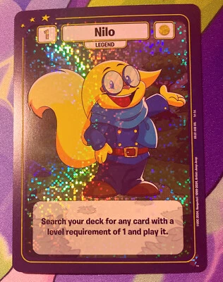 Neopets Battledome TCG Foil Nilo OBL Season One Promo OBL01-08 - Image 1 of 3
