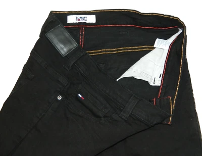 Men's Black Jeans Tommy Hilfiger Premium Straight Tag 38/38 measured Size 36x38 - Image 1 of 4