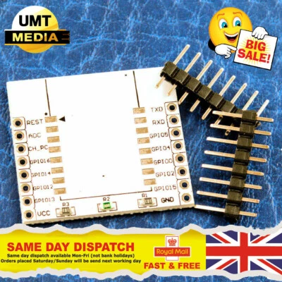 ESP8266 Breakout Board Adapter Plate Apply to ESP-07, ESP-08, ESP-12 Arduino - Image 1 of 4