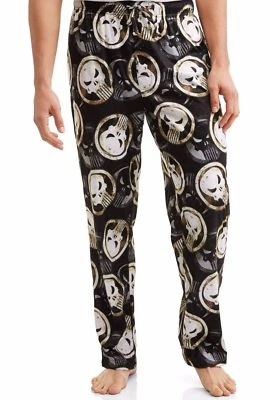 Marvel Sleep Pants Lounge Punisher Minky Men's Small 28-30 His Gift Stuffer New - Image 1 of 4