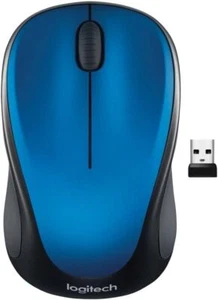 Logitech M317 Wireless Mouse for PC, Mac, Laptop, Chromebook, Blue - Picture 1 of 3