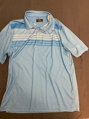 Camisa Polo Ben Hogan Para Hombre Grande Rendimiento Manga Corta Azul Talla L Foto 1 de 3