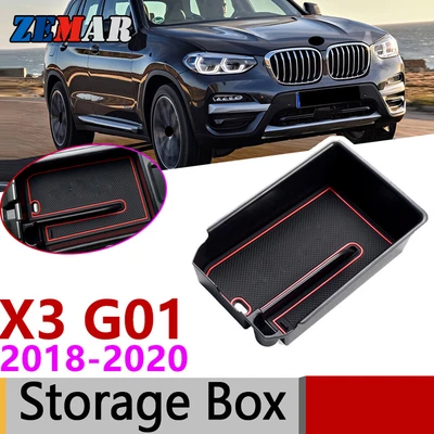 For BMW X3 G01 2018-20 Center Console Armrest Storage Organizer Box Accessories - Image 1 of 4