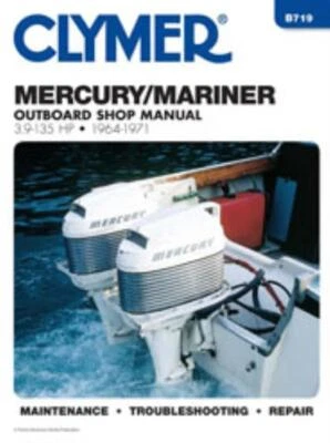 Manual Mercury Mariner 3.9 -135 HP fuerabordas 1964-1971 Clymer Workshop - Imagen 1 de 4