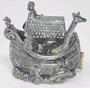 RARO SAM PHILIPE PLATA ESTERLINA 3D ARCA DE NOÉ ESCULTURA ESTERLINA 925 JERUSALÉN - Imagen 1 de 23