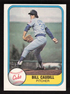 1981 Fleer #306 Bill Caudill Chicago Cubs - Image 1 of 2