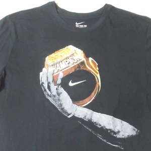 Kyrie Irving Nike T-Shirt 2016 NBA Finals Champion Ring Basketball Black 2XL - Picture 1 of 5