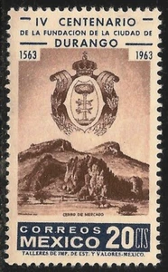 Mexico #935 (A223) VF MNH - 1963 20c Mercado Mountains and Arms of Durango - Picture 1 of 1