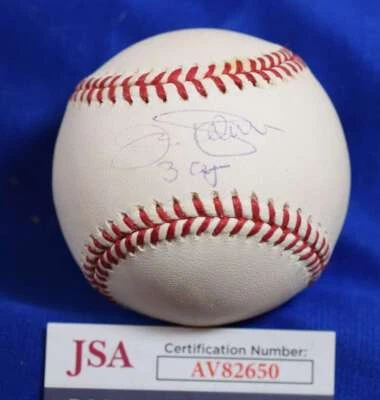 Jim Palmer JSA COA Autograph Major League Signed Baseball 3 Cy - Image 1 of 2