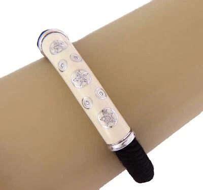 Brazalete Nouvelle Bague Diamante Oro 18k Plata 925 Esmalte Cordón LIQUIDACIÓN Foto 1 de 4