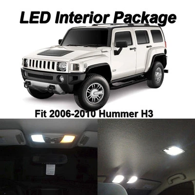 13x Bombillas LED interiores blancas + luces de matrícula para Hummer H3 H3T 2006-2010 Foto 1 de 4