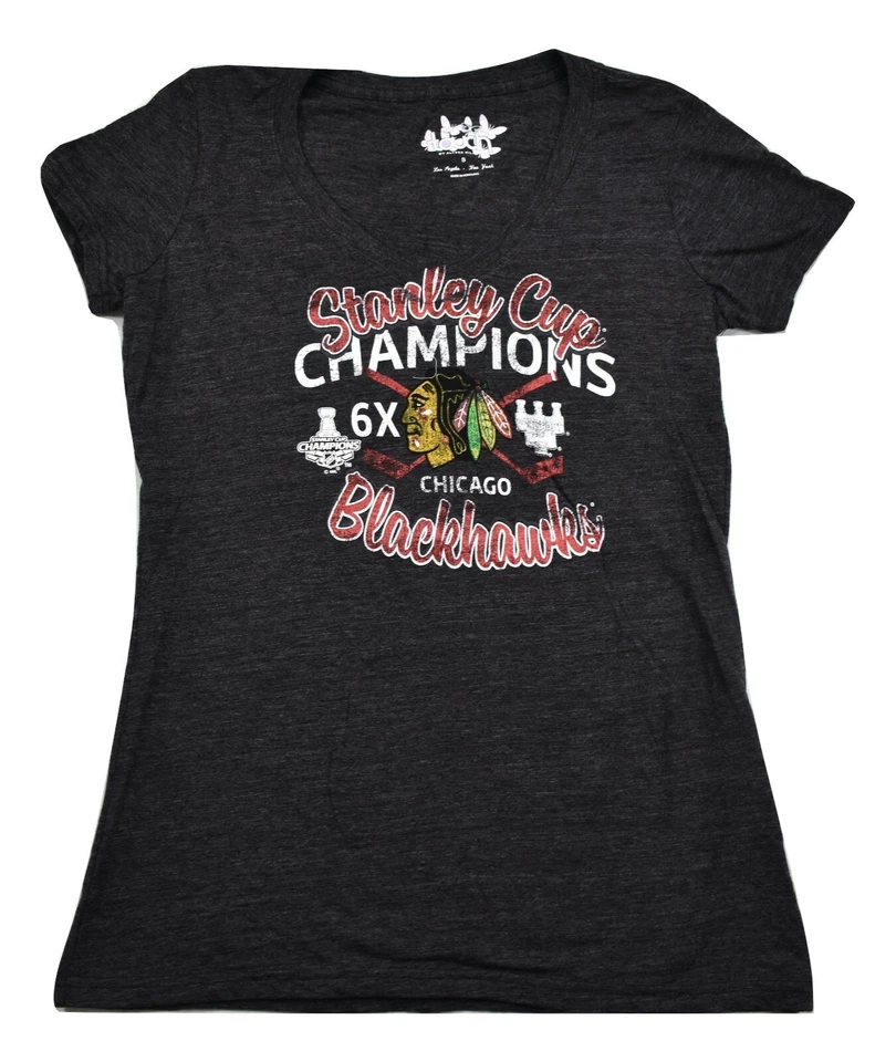 Touch By Alyssa Milano Womens NHL Chicago Blackhawks Hockey Shirt New S - Image 1 of 1