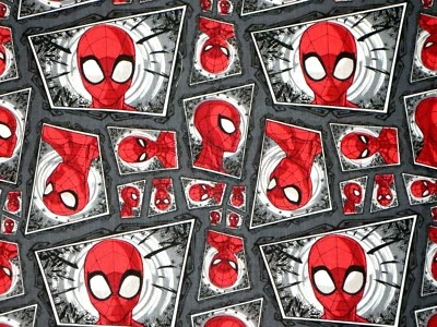 FAT QUARTER SPIDERMAN TELA SPIDEY MARVEL COMIC REMOLINO SUPER HÉROE ALGODÓN FQ Foto 1 de 2