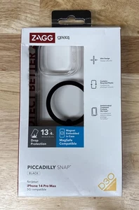 ZAGG Gear4 Piccadilly Snap MagSafe Case für Apple iPhone 14 Pro Max - Klar/Schwarz - Bild 1 von 1