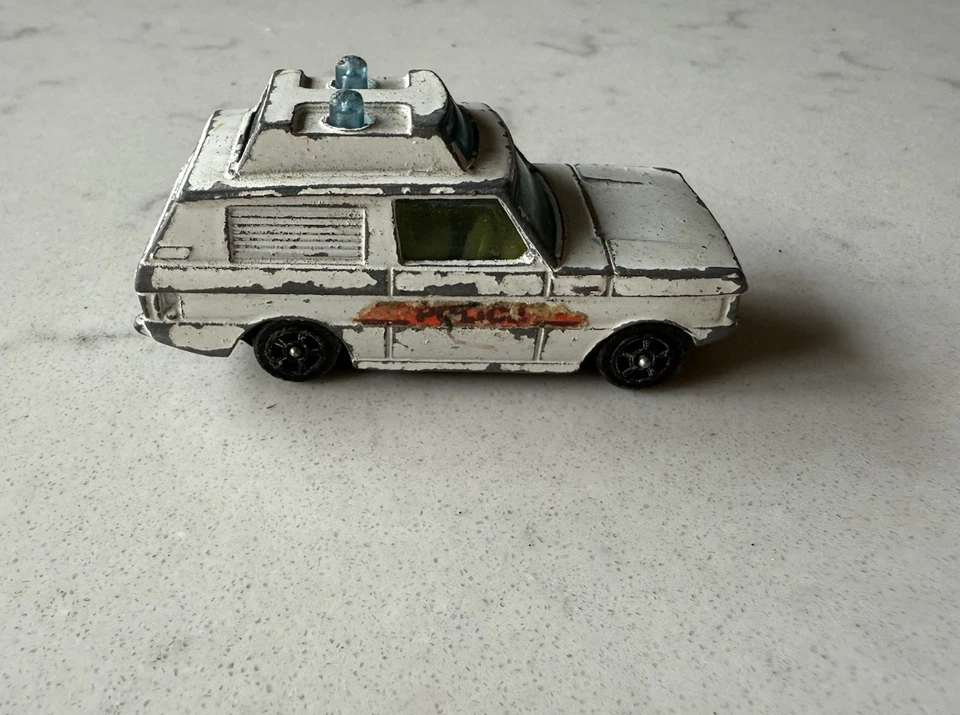 Range Rover Police Car White Die Cast Toy Model Vehicle Vintage Corgi Juniors — 第 1/4 张图片