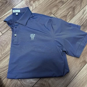 Peter Millar Polo Shirt XL Blue Summer Comfort Golf Performance Jersey Blank - Picture 1 of 8