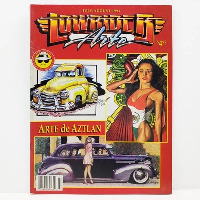 Lowrider Arte Magazine Винтаж 1993 Июль/Август Выпуск Aztlan Произведения искусства Непрочитанные - Изображение 1 из 4