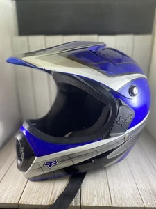 Fox Racing V1 Leed Helmet, Blue Gray, Small, MV1-018 Motorcross Dirt Bike - Bild 1 von 12