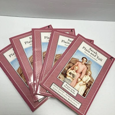 Sarah Plain and Tall Patricia MacLachlan Set of 5 Childrens Book Novel Prairie - Image 1 of 4
