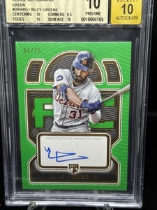 RARO PRÍSTINO 10 2023 Topps Riley Greene Autógrafo RC Verde/25!! 🔥🔥 - Imagen 1 de 3