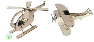 Compensato ad energia solare facile da costruire kit modellismo elicotteri e biplano - Foto 1 di 5