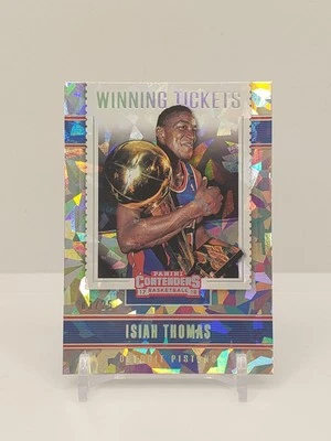 2017-18 Panini Contenders Isiah Thomas Cracked Ice Winning Ticket /25 - Image 1 of 2