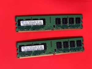 Módulos RAM 4GB (2x2GB) DDR2 800MHz Samsung - Imagen 1 de 2