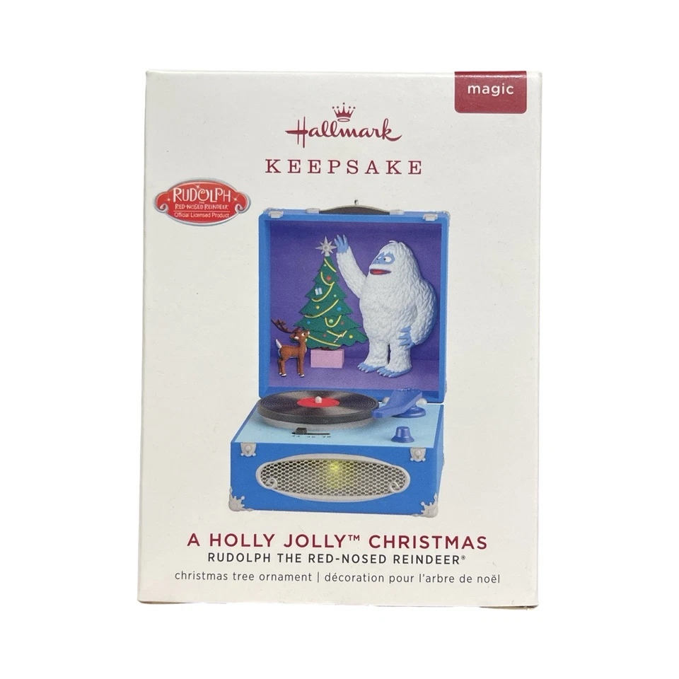 Hallmark Keepsake 2019 a Holly Jolly Christmas Ornament Rudolph The Red Reindeer