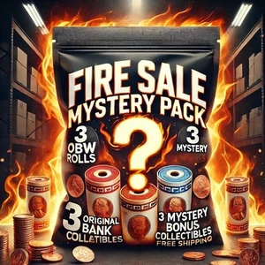 FEUERVERKAUF! Mystery Bank Roll Mystery Pack - US Nickels & Pennies Rollen.  - Bild 1 von 3