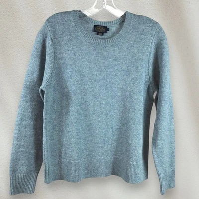 Pendleton 100% Shetland Wool Sweater Women’s Medium Blue Heather Crewneck Soft - Image 1 of 4