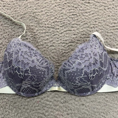 Sujetador push up H&M 34B encaje floral hermoso Foto 1 de 4