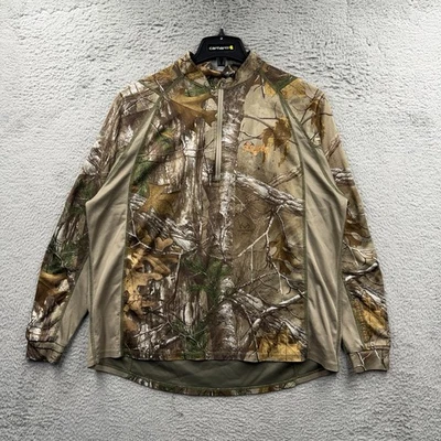 Scent Lok Size Large Realtree Camo Hunting Pullover Shirt Jacket 1/4 Zip - Image 1 of 4