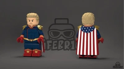 Lifebrick Homelander con paquete de expansión de cabeza | Minifigura LEGO personalizada Foto 1 de 3